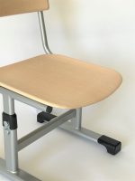 Scaun scolar reglabil OPTIM MATTE-werzalit-natur - imagine 2