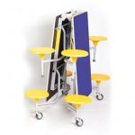 Masă mobilă de grup pliabilă de 8 persoane - imagine 3