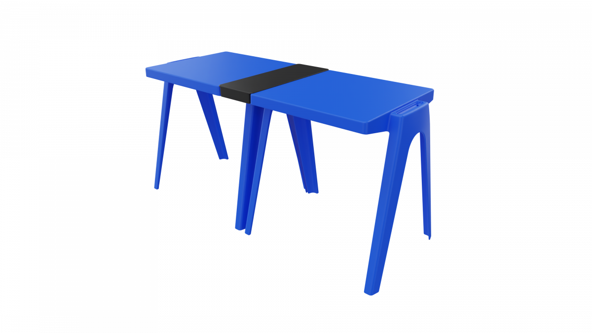 2 x en core Royal Blue - en core connected Black Masa scolară turnată modulară Smart MATTE - imagine 2