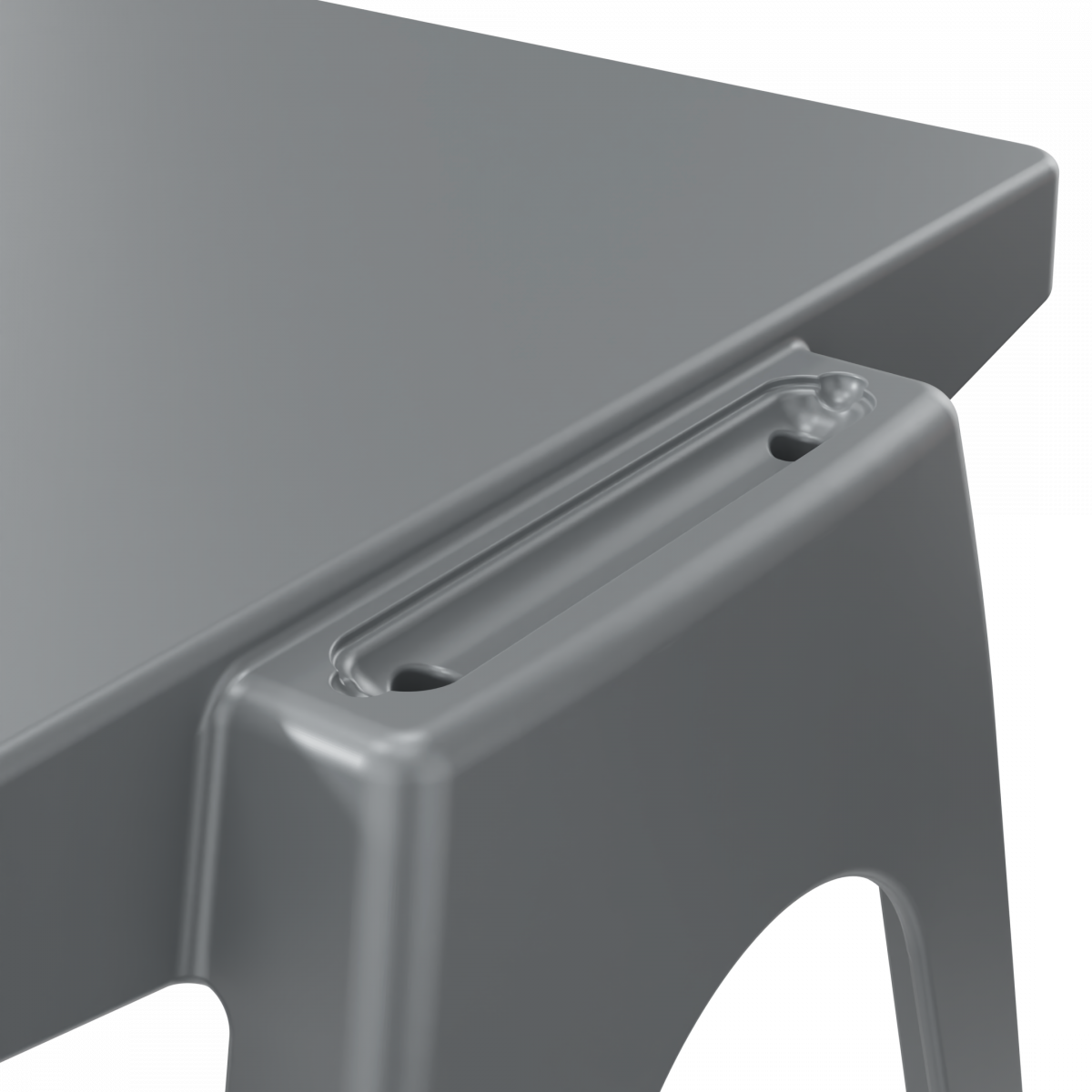 Banca scolara Smart MATTE Night Grey Masa scolară turnată modulară Smart MATTE - imagine 5