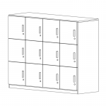 Dulap cu casete multiple 12 casete