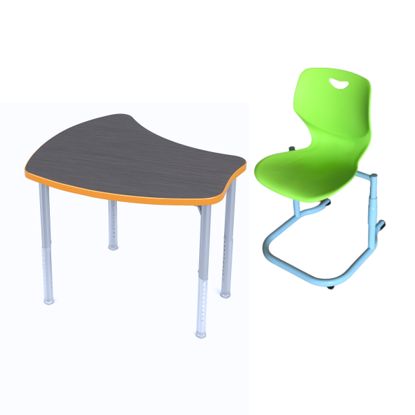 Set de masa modulara Matte MOD si scaun reglabil ECTA