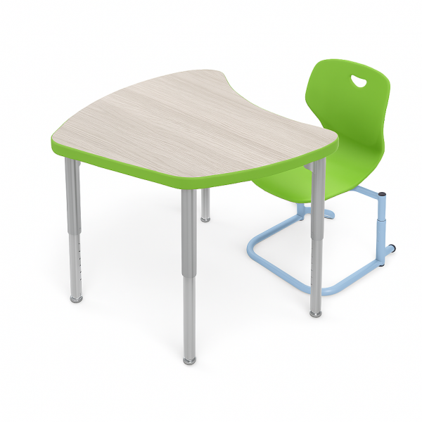 Set de masa modulara Matte MOD si scaun reglabil ECTA - verde