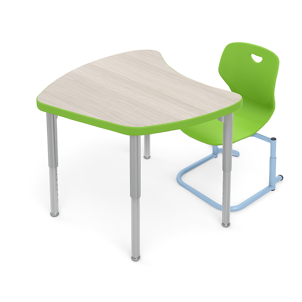 Set de masa modulara Matte MOD si scaun reglabil ECTA - verde