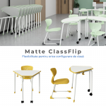 Set de masa modulara si scaun ergonomic Matte ClassFlip - imagine 2
