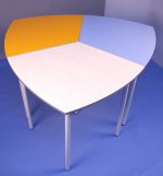 Masa modulară dublă reglabilă MATTE CREATIV, ansamblu de 3 mese